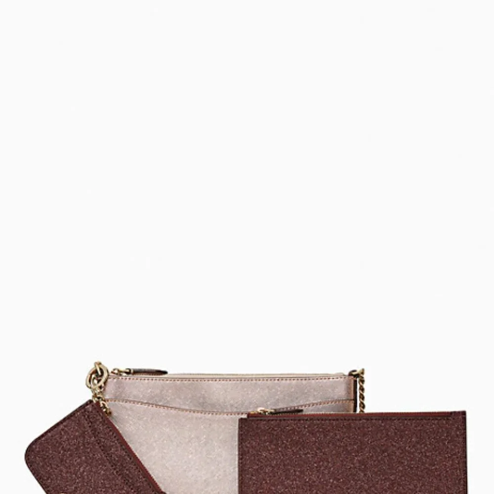 COPY - kate spade new york shimmy glitter chained triple crossbody/pouch 3 in 1… - Picture 4 of 5